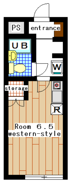 Rental apartment nagatsuta 1R(Floor Plan)