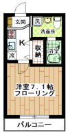 賃貸アパート すずかけ台 1K