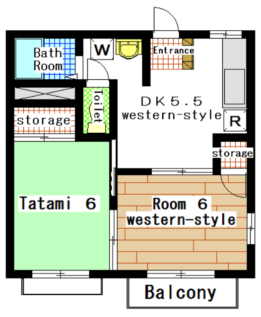 Rental apartment suzukakedai 2DK(Floor Plan)