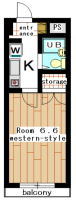 apartment minamimachida 1K(floor plan)