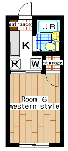 Rental apartment suzukakedai 1K(Floor Plan)