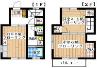 賃貸テラスハウス すずかけ台・つくし野 2DK