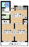 賃貸アパート すずかけ台 2DK